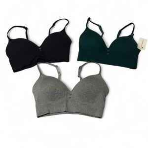 Women's Intimates Set - Black, Green, and Gray